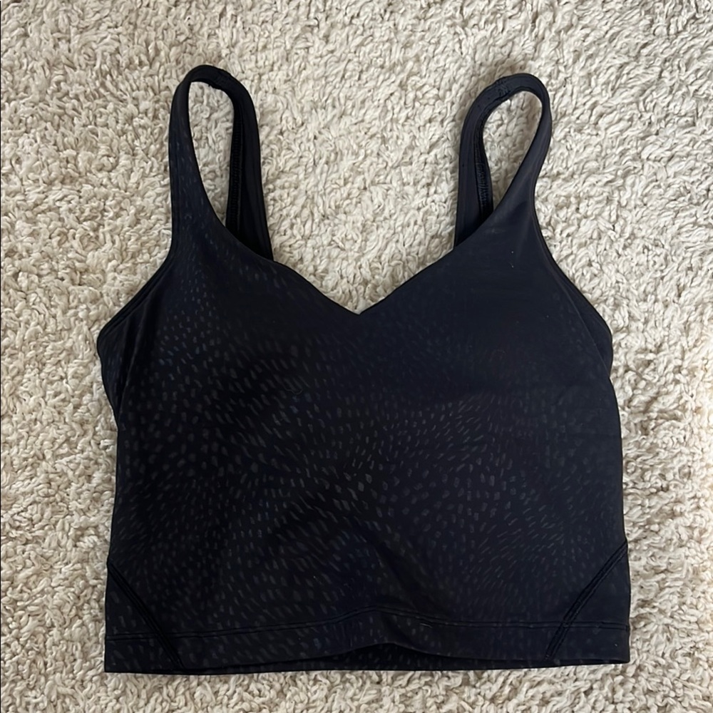 Black Printed Align Tank Size 2